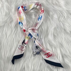 Brand-now White Fashion Silk Scarf